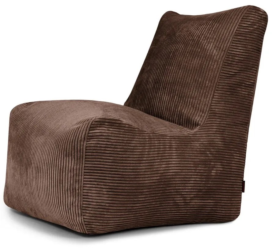 Ciemnobrązowy sztruksowy worek do siedzenia Seat Lounge – SLOWDOWN