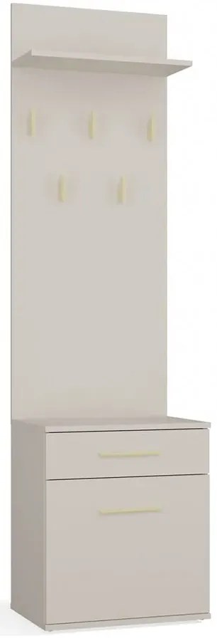 Kaszmirowy wąski wieszak na ubrania z szafką D0-C79