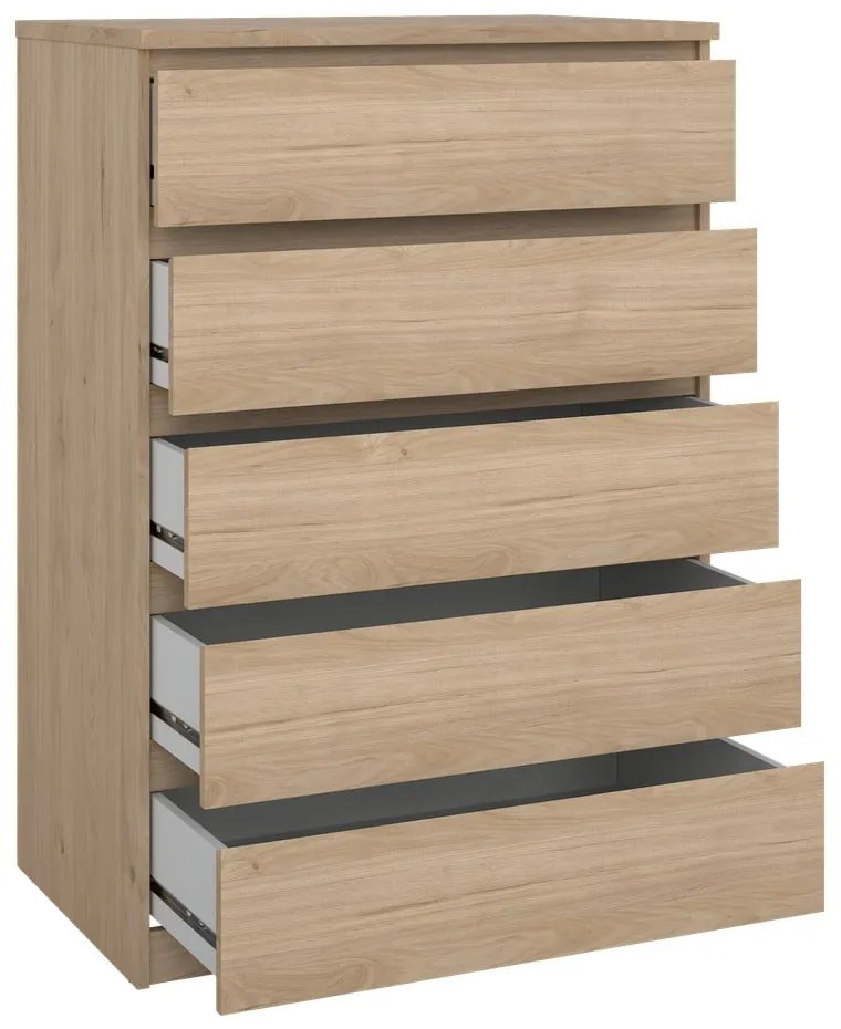 Komoda w dekorze dębu w naturalnym kolorze 77x111x50 cm Naia – Tvilum