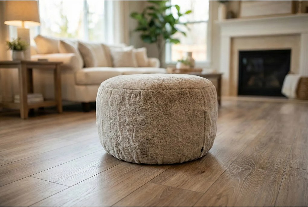 Stylowa, lekka pufa Boho XL-unikalny design