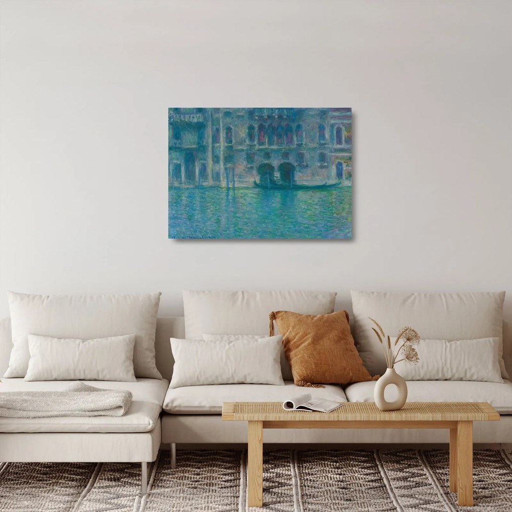 Obraz na szkle - Claude Monet, Palazzo da Mula, Venice, reprodukcje (70x50 cm)
