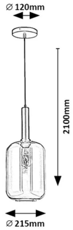 Rabalux 72101 oświetlenie wiszące Lissandra, czarny