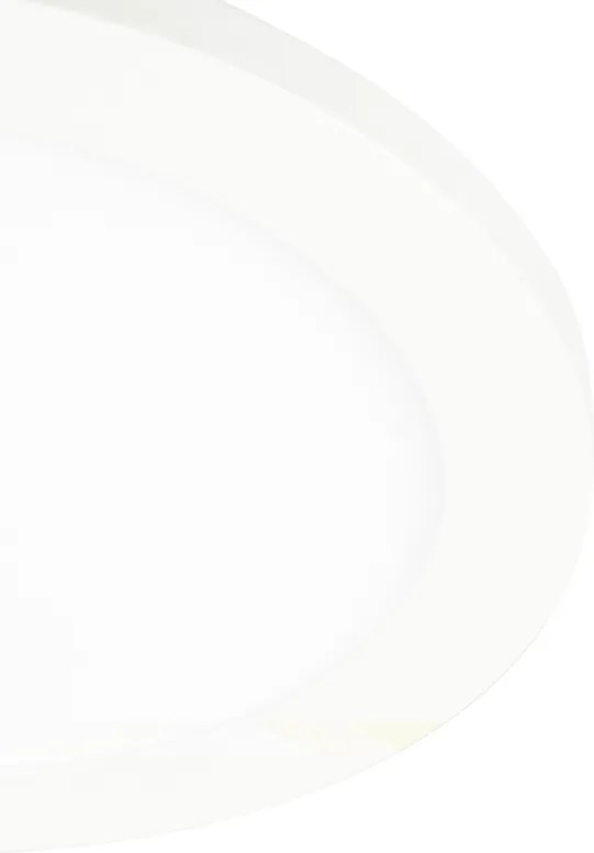 Lampa sufitowa biała 22,5 cm w tym LED 3-stopniowy ściemniacz IP44 - Steve