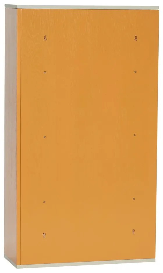 Pomarańczowy regał ścienny z litego drewna jesionowego 60x109 cm Apollo – Hübsch