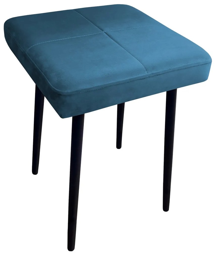 Taboret MAX MG33 niebieski podstawa czarna