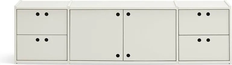 Kremowa szafka pod TV 157x42x40 cm Wally – Teulat