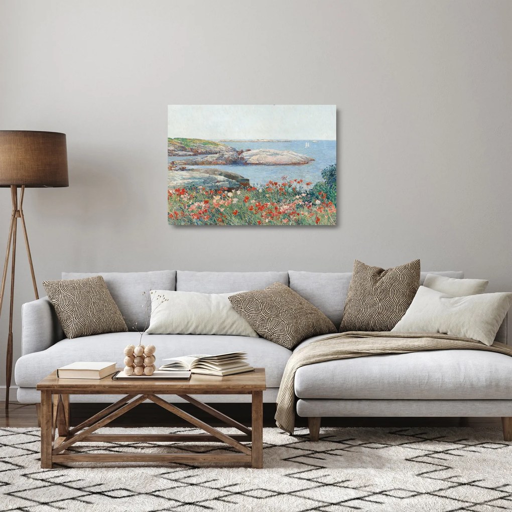 Obraz na szkle - Childe Hassam, Poppies, Isles of Shoals, reprodukcje (70x50 cm)