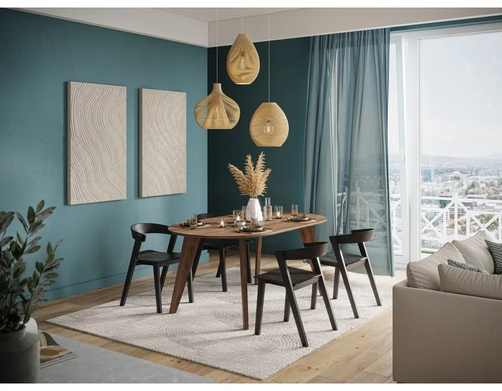 Stół z blatem w dekorze orzecha 100x180 cm Lago – TemaHome
