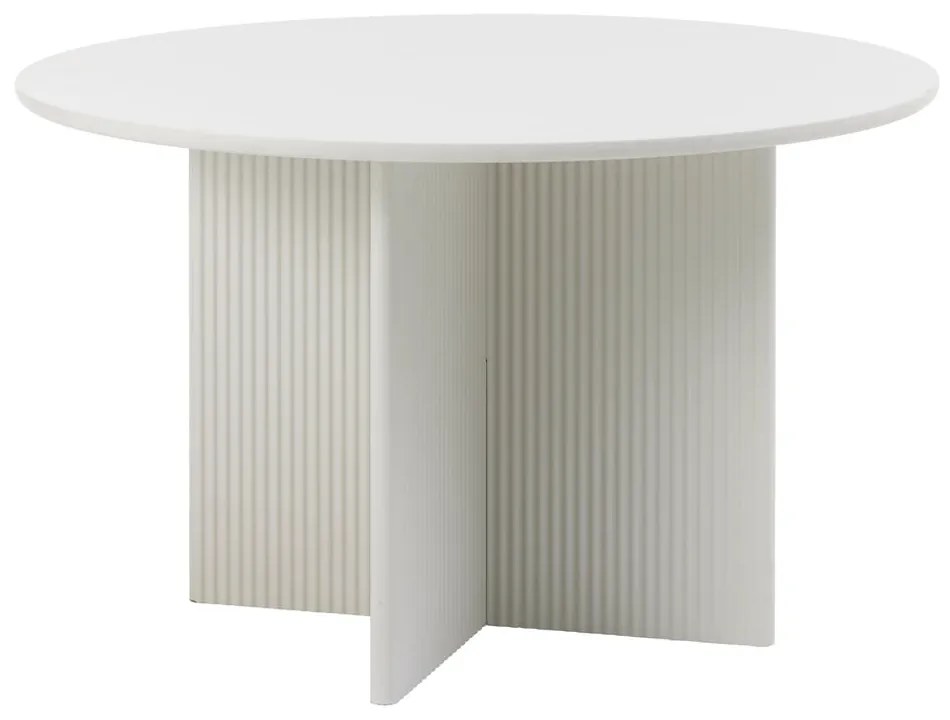 Jasnoszary okrągły stół ø 110 cm Palma – Unique Furniture