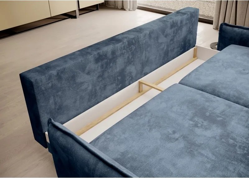 Sofa kanapa GLOSSY z funkcją spania i pojemnikiem