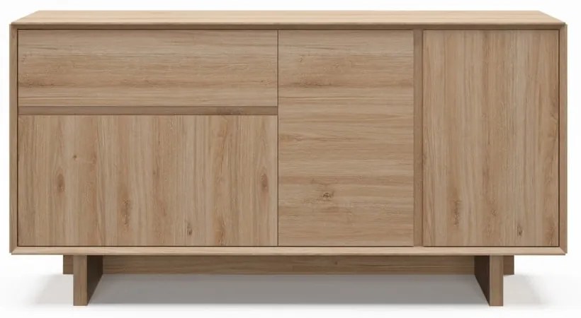 Komoda w dekorze dębu w naturalnym kolorze 146x76x45 cm Carpi – Marckeric