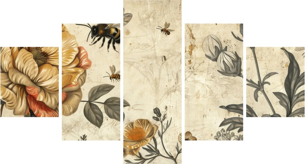 Obraz - Bee Meadow (125x70 cm)