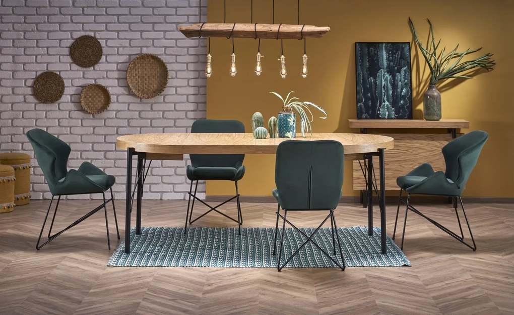 Designerskie krzesło z siedziskiem typu uszak K458