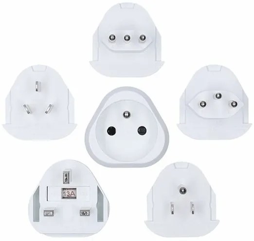 Solight PA20 Uniwersalny adapter podróżny, uziemiony