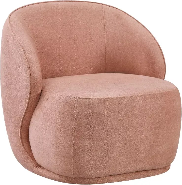 Fotel Cocon do salonu i sypialni z miękkim siedziskiem i designerską tkaniną bouclé