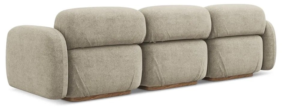 Beżowa sofa modułowa z materiału bouclé 270 cm Ailani – Makamii