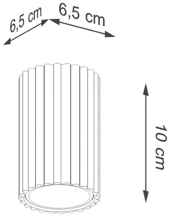 Ceglasta lampa punktowa Gleam – Sollux