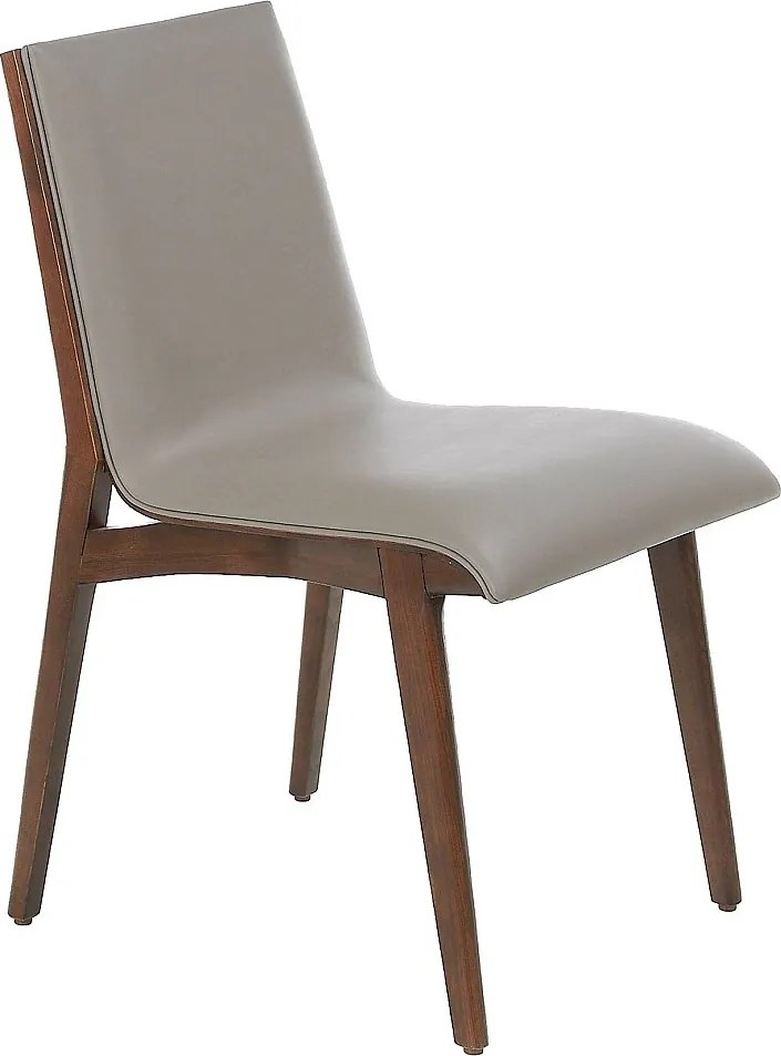 Ciemne krzesło z ekoskóry norek 4070 ANGEL CERDA