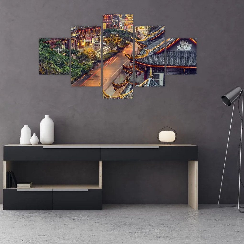 Obraz - Qintai Road, Chengdu, Chiny (125x70 cm)