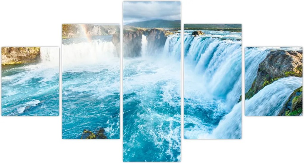 Obraz - Wodospad Godafoss (125x70 cm)