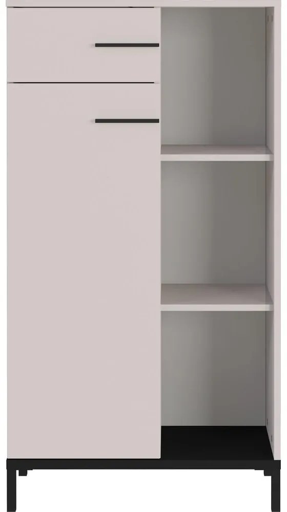 Kremowy regał 64x120x34 cm Rovigo – Germania