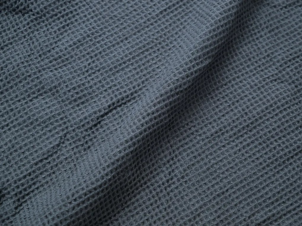 Szlafrok waflowy z kapturem SPAFFLE, ciemnoszary Wielkość: L/XL