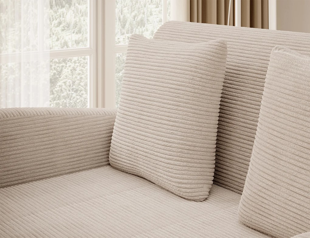 Beżowa 2-osobowa sofa ARIO JARELL, rozkładana