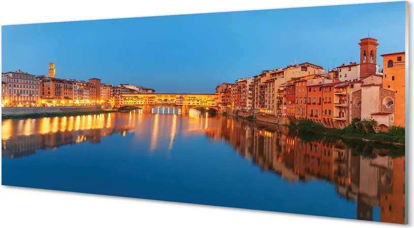 Panel szklany do Kuchni Nocne Mosty we Włoszech