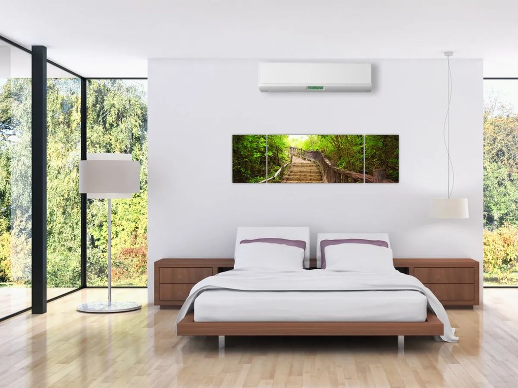 Obraz - Schody w przyrodzie (170x50 cm)