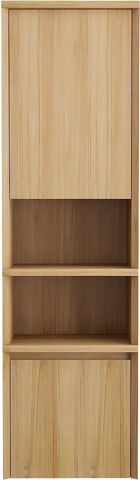 Wisząca kolumna łazienkowa z drewna tekowego z wnękami - H140 cm - KUPANG