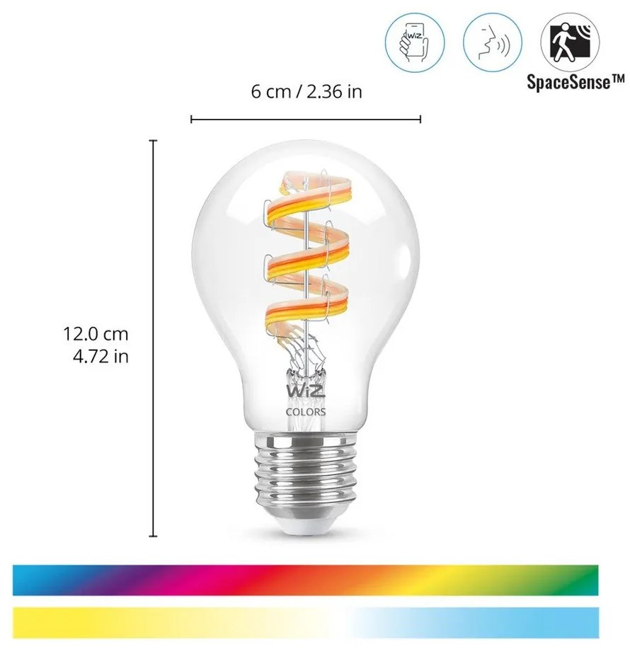 Inteligentna żarówka filamentowa z gwintem E27, 6 W – WiZ
