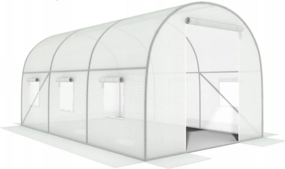 Tunel foliowy 3x2x2 m - szklarnia ogrodowa G-524 z oknami i filtrem UV