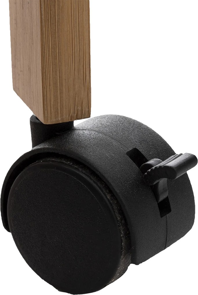 Mobilny regał kuchenny LINHA z szufladką i blatem, bambusowy