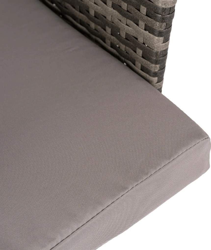 2x Krzesło Ogrodowe CORTO Szare Nowoczesne