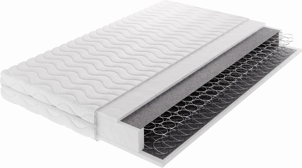 Masseno Materac MIRELLE 180x200 cm sprężynowy bonellowy dwustronny średnio twardy H3