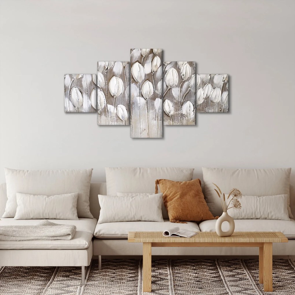 Obraz - Ułożone tulipany (125x70 cm)