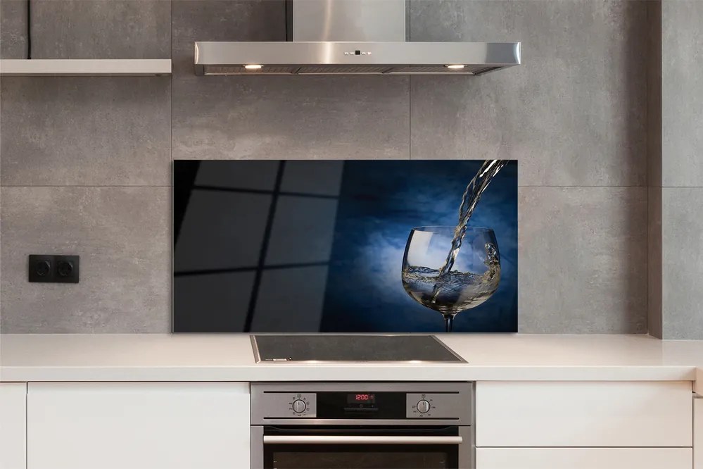 Panel szklany do Kuchni Orzeźwiające Białe Wino