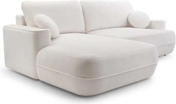 Narożnik FUEGO wolnostojący układ L strona Lewa z funkcją spania w tkaninie Bubble 06