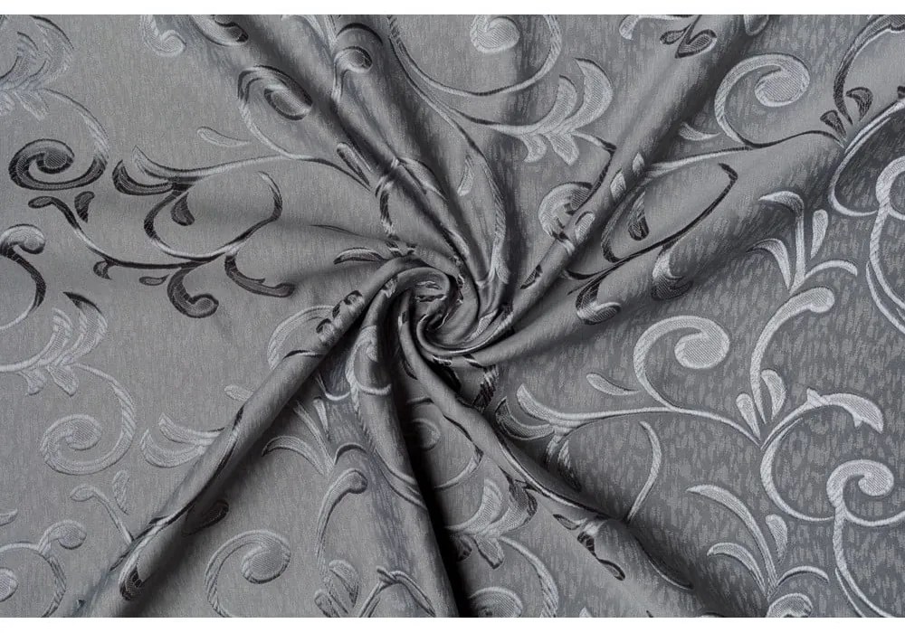 Szara zasłona żakardowa 210x245 cm Glory – Mendola Fabrics