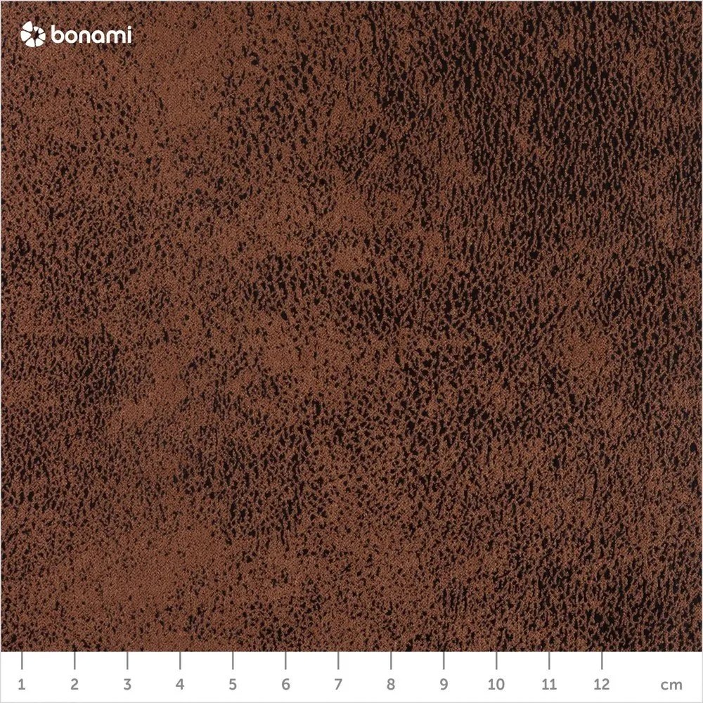 Brązowy rozkładany narożnik z imitacji skóry (lewostronny) Lofty Lilly – Miuform