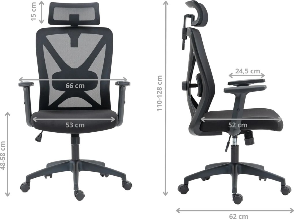 Krzesło do pracy przy biurku Optiflex, zgodne z normą BHP