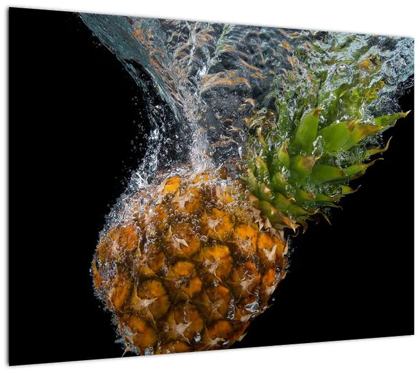 Obraz ananasa w wodzie (70x50 cm)