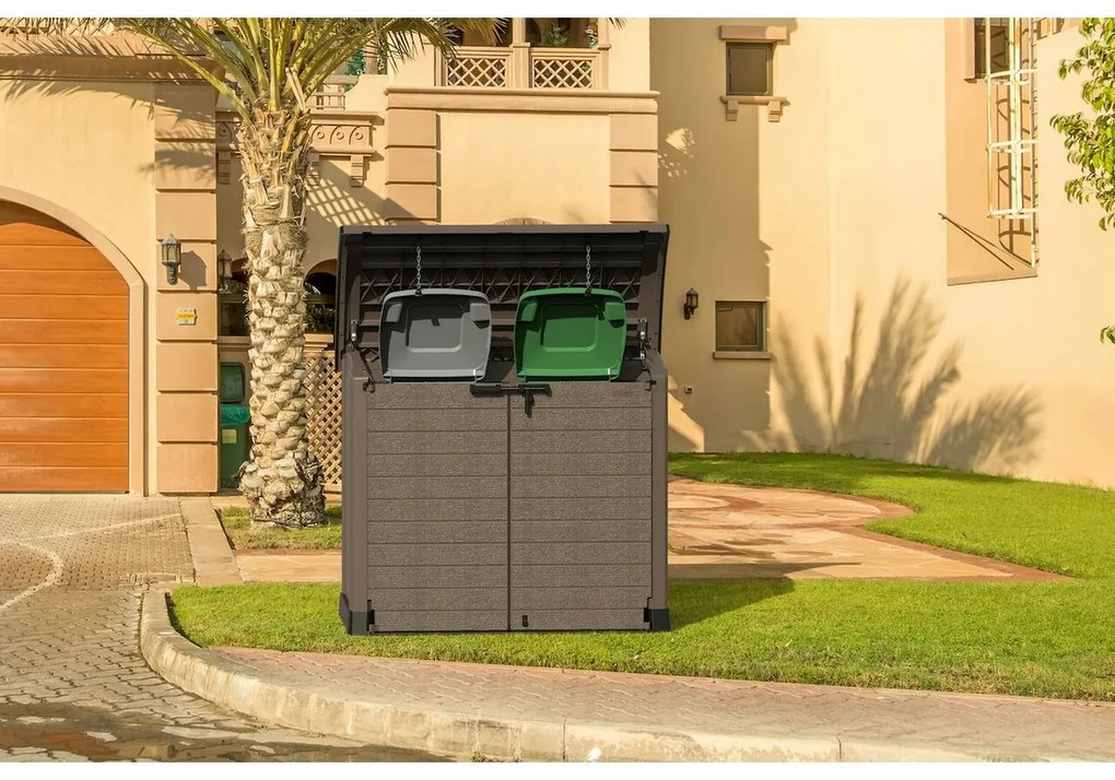 Duramax Skrzynia plastikowa StoreAway brązowy, 1200 l