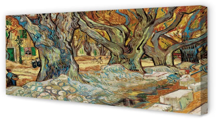 Obraz canvas na ścianę Naprawiający drogę - Vincent van Gogh