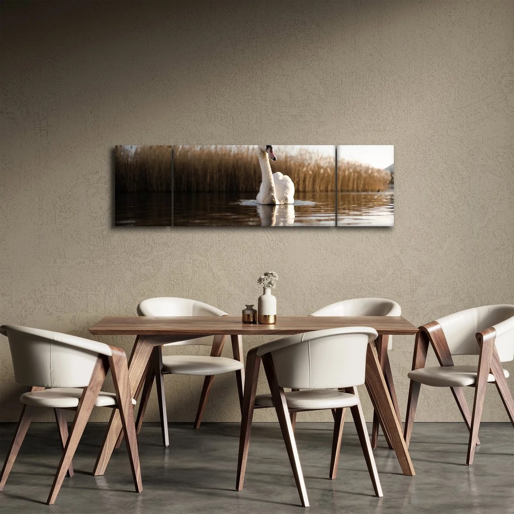 Obraz łabędzia (170x50 cm)
