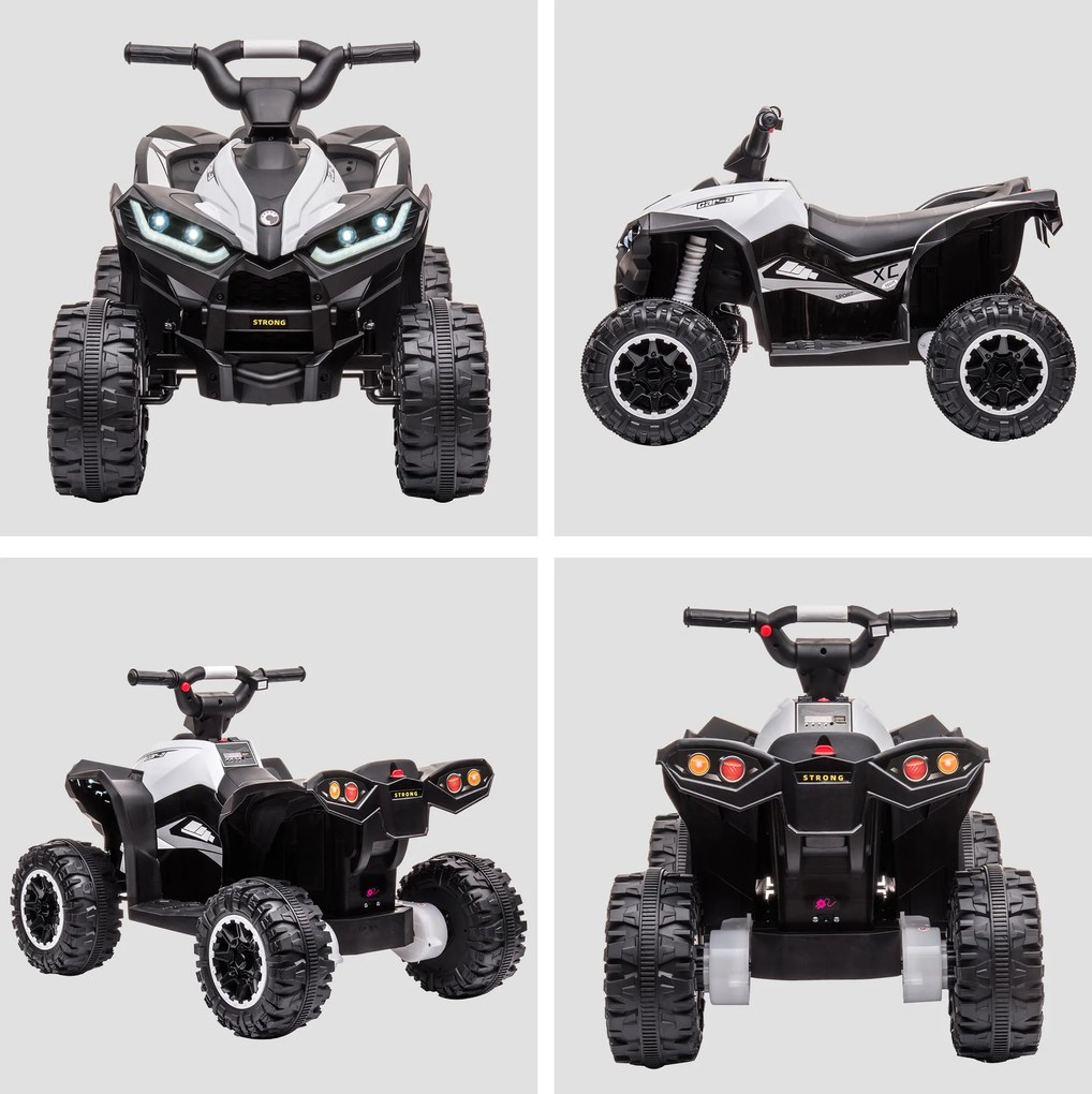 HOMCOM Quad dla dzieci z dźwiękiem i światłem