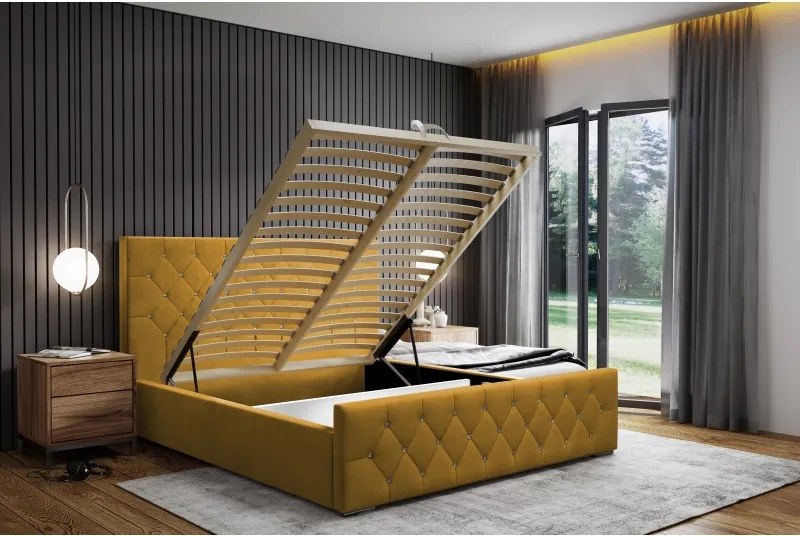 Łóżko Mona I 180 w tkaninie Magic Velvet 2290