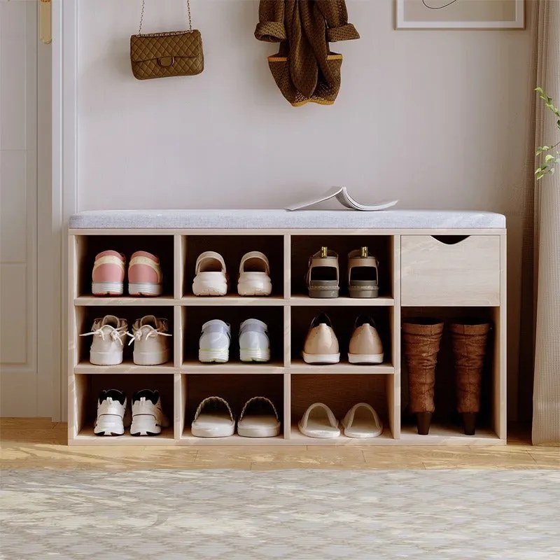 Szafka na buty z siedziskiem loft sonoma ławka przedpokój z szufladą 100cm