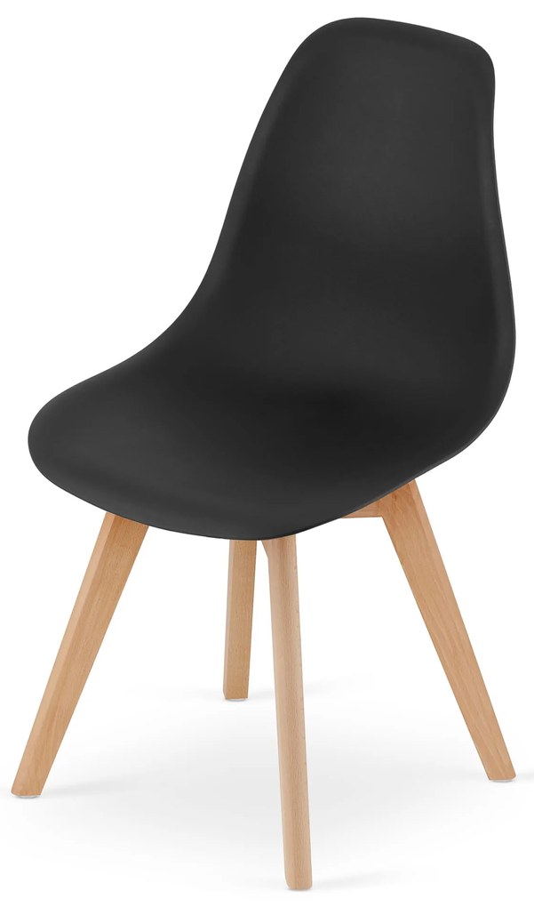 Zestaw 4szt krzeseł do jadalni KITO czarnych