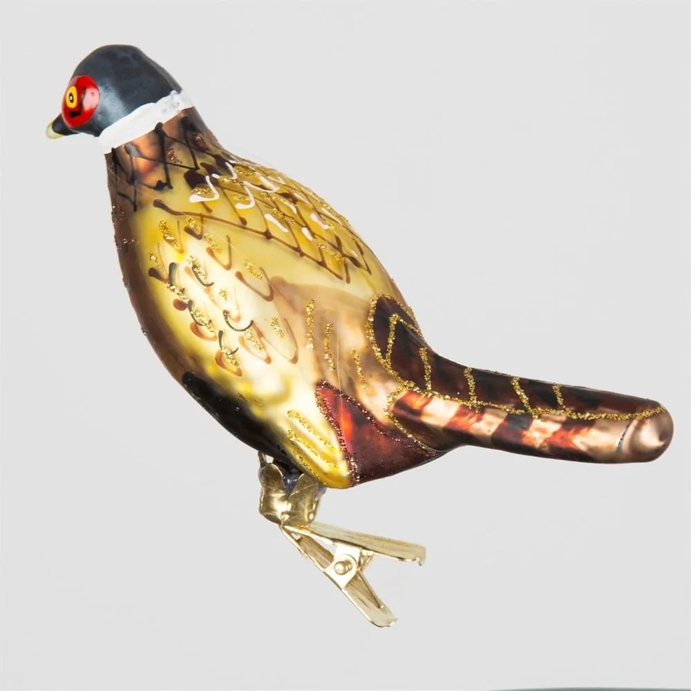 Szklana ozdoba świąteczna wykonana ręcznie 18,5 cm Bird – Sass &amp; Belle